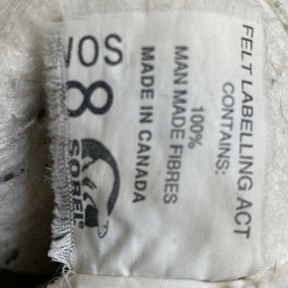 Vtg Sorel Boots Tall Womens 8 Native Design Black Warm - Picture 8 of 8